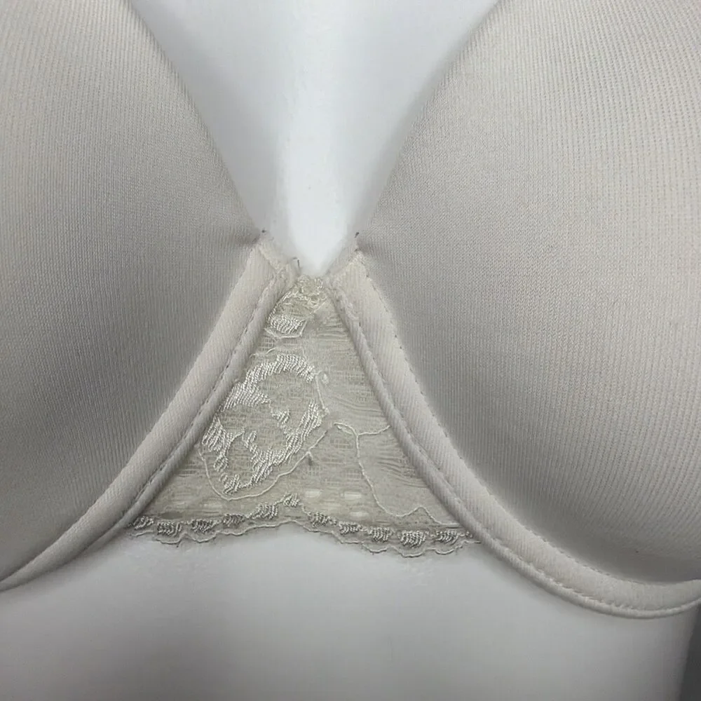 Wacoal French Garden Seamless Underwire T-Shirt Bra.34D Off-White Coquette